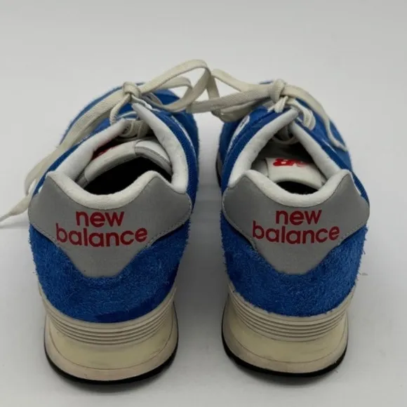 New Balance 574 Blue Suede Sneakers Classic Retro Running Shoes