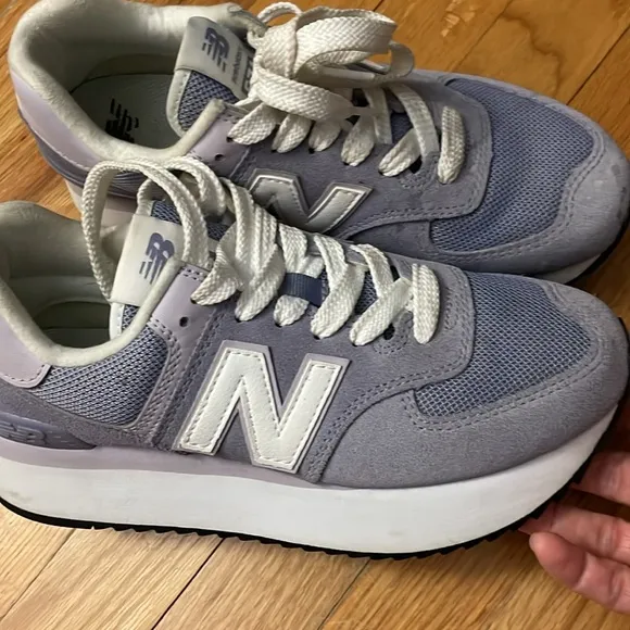 New Balance 574  Plus Womens Size 8.5 Platform Shoes WL574ZSD purple