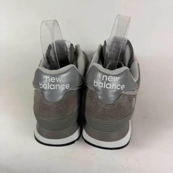 New Balance 574 Sneakers Men's 7.5 Grey White Lace-Up Athletic Everyday Shoes