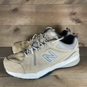 new balance 608 V5 mens size 12.5 wide 4E shoes brown suede walking sneakers