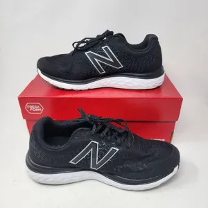 New Balance 680 V7 Running Shoes M680LB7 Men's Size 9.5 4E XWide Black White Box