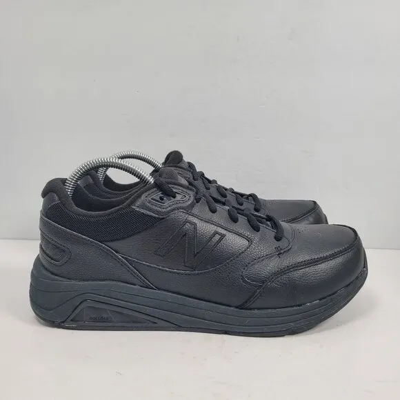 New Balance 928V3 Men's Black Leather Walking Shoes MW928BK3 US Size 8 2E