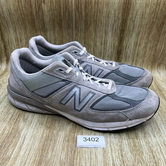 New Balance 990v5 Men's Size 16 D Grey Sneakers Running Shoes Low Top M990GL5