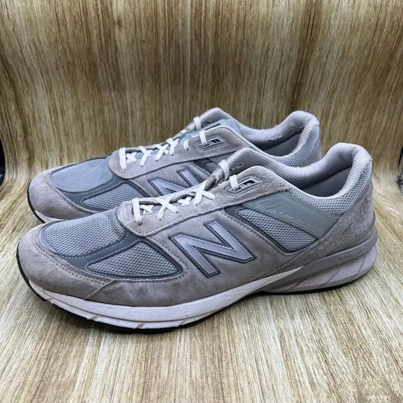 New Balance 990v5 Men's Size 16 D Grey Sneakers Running Shoes Low Top M990GL5