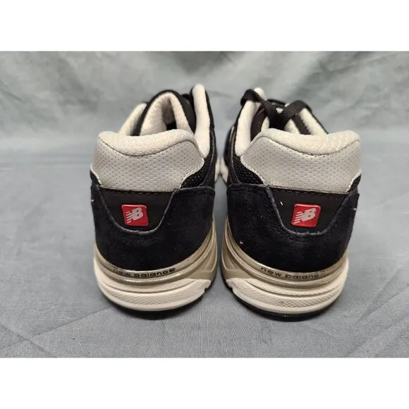 New Balance Boys 990v3 Sneakers GC990BS3 Suede Black Grey Size 7 NEW NO BOX