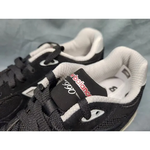 New Balance Boys 990v3 Sneakers GC990BS3 Suede Black Grey Size 7 NEW NO BOX