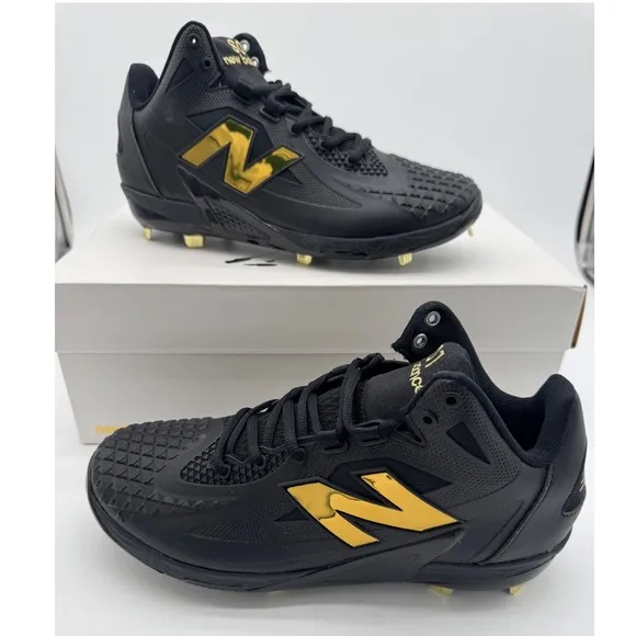 New Balance FuelCell Ohtani 1 Cleats Baseball Metal Black Gold Mens Size 9