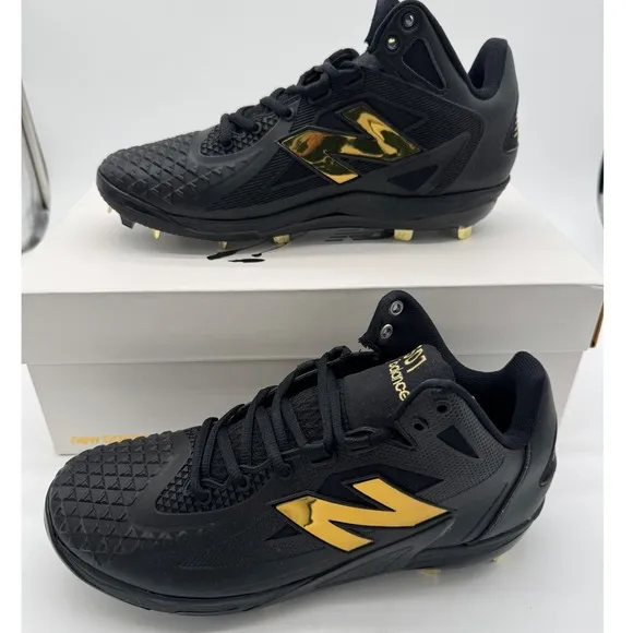 New Balance FuelCell Ohtani 1 Cleats Baseball Metal Black Gold Mens Size 9