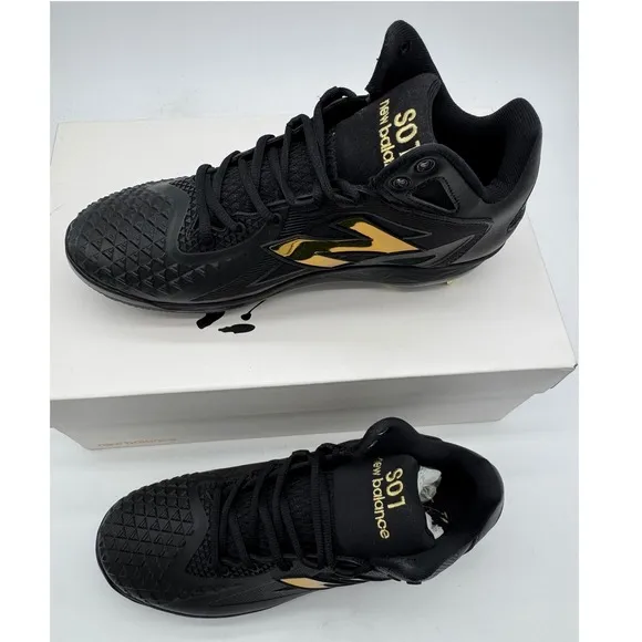 New Balance FuelCell Ohtani 1 Cleats Baseball Metal Black Gold Mens Size 9