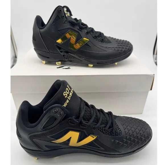 New Balance FuelCell Ohtani 1 Cleats Baseball Metal Black Gold Mens Size 9