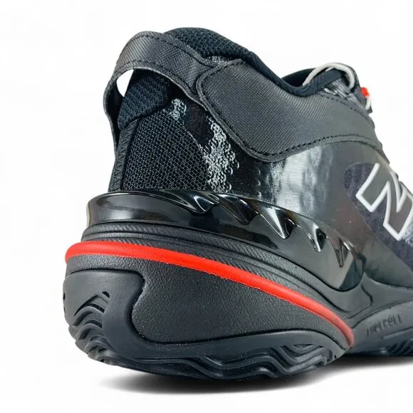New Balance HESI Low v2 Black White Red Men's Wide 2E Basketball Shoes BBHSLAT2