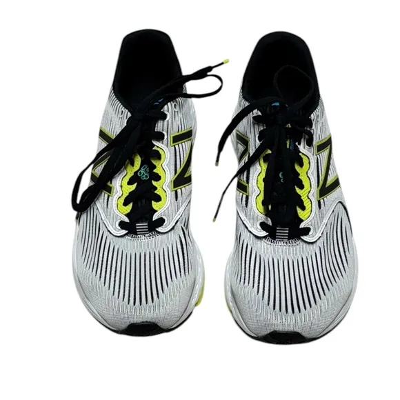 New Balance Men’s 890v6 REVLite Running Shoes Size 9 Lace Up White Green M890WB6