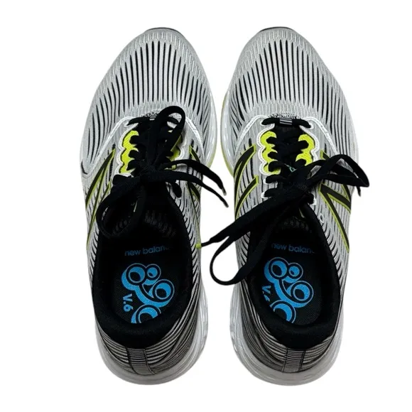 New Balance Men’s 890v6 REVLite Running Shoes Size 9 Lace Up White Green M890WB6