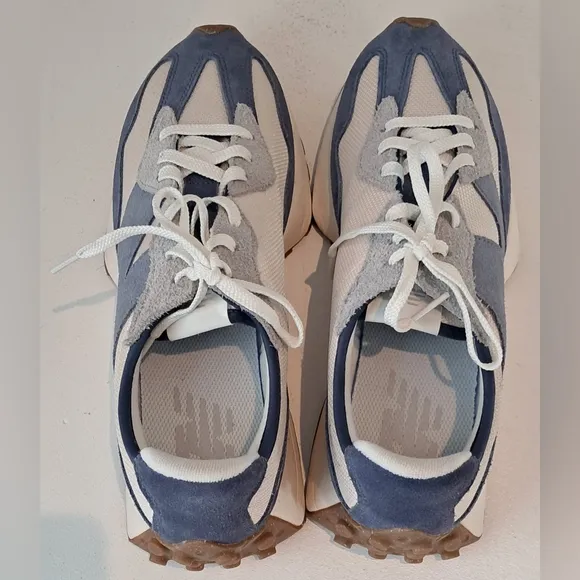 New Balance Men's Blue/Grey/Cream 327 Shoes Sneakers Sz 10.5D NWOB