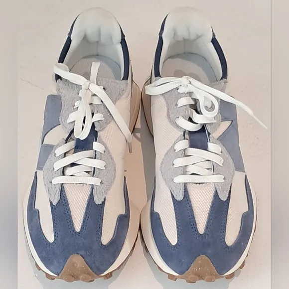 New Balance Men's Blue/Grey/Cream 327 Shoes Sneakers Sz 10.5D NWOB