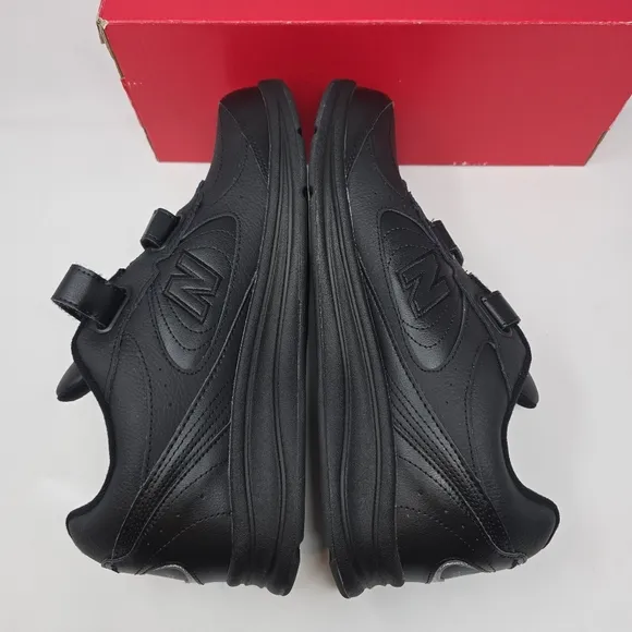 New Balance MW577Hv1 Men’s Walking Shoes Hook &amp; Loop Straps Black Size 11 New.
