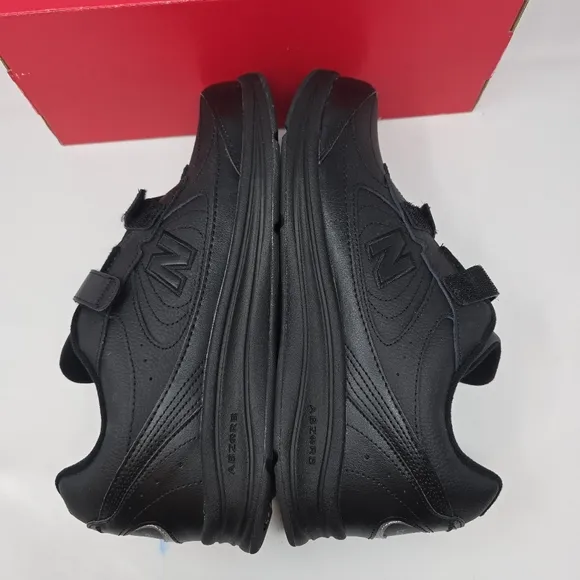 New Balance MW577Hv1 Men’s Walking Shoes Hook &amp; Loop Straps Black Size 11 New.