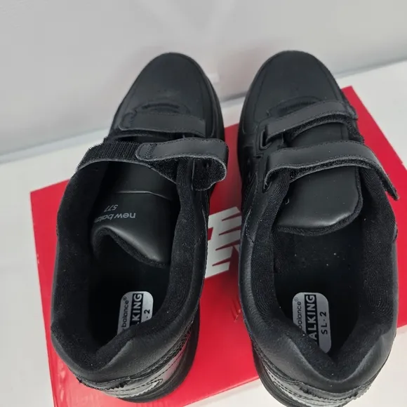 New Balance MW577Hv1 Men’s Walking Shoes Hook &amp; Loop Straps Black Size 11 New.