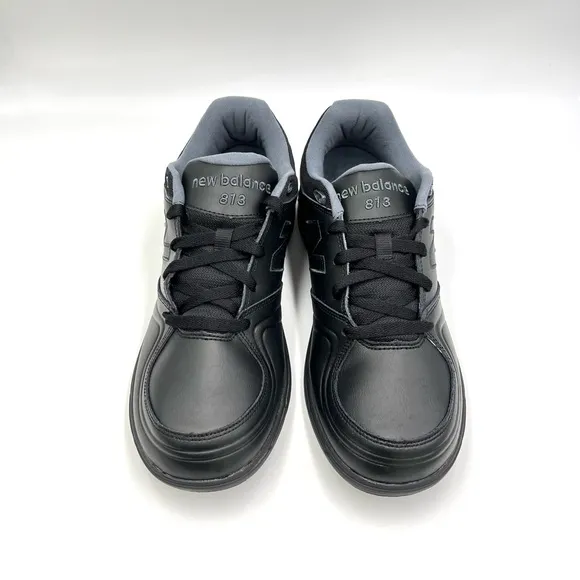 New Balance Women's Black Leather 813 V1 Lace Up Walking Shoes Sneakers 11.5