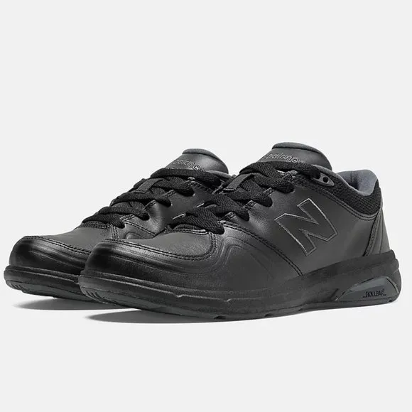 New Balance Women's Black Leather 813 V1 Lace Up Walking Shoes Sneakers 11.5