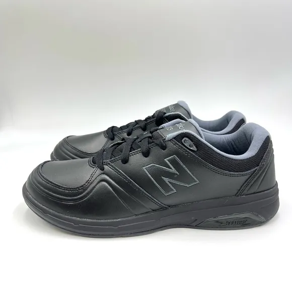 New Balance Women's Black Leather 813 V1 Lace Up Walking Shoes Sneakers 11.5