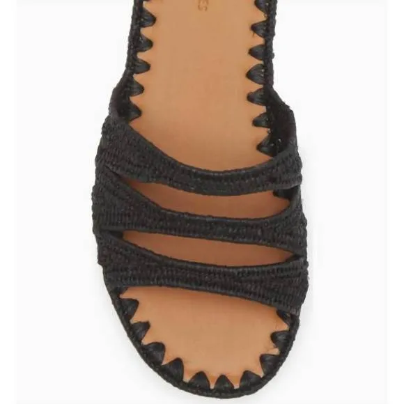 NEW CARRIE FORBES women's symm sandal in black
