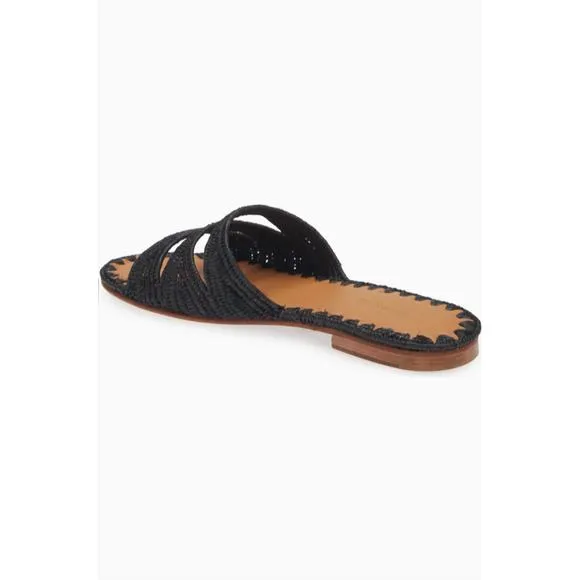 NEW CARRIE FORBES women's symm sandal in black
