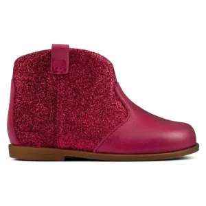 NEW Clarks Drew Dawn Toddler Booties Raspberry Leather Size UK 4G, US 4.5W £42