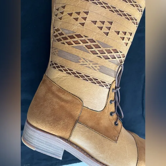 New! Cobra Society Tan Knee-High Boots