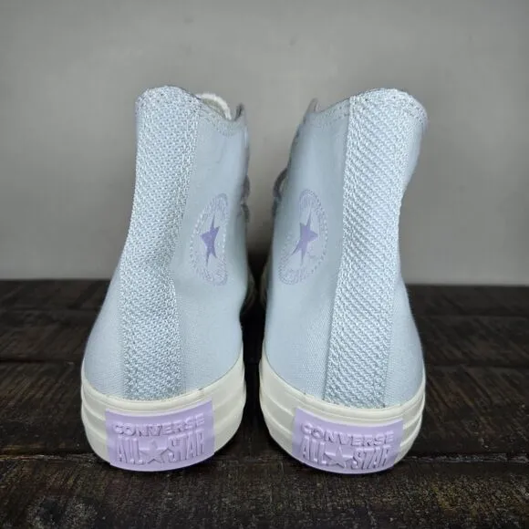 NEW Converse CTAS Hi Womens Size 6.5 Hi Top Lace Up Shoes A06227F Aqua Mist Blue