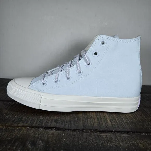 NEW Converse CTAS Hi Womens Size 6.5 Hi Top Lace Up Shoes A06227F Aqua Mist Blue