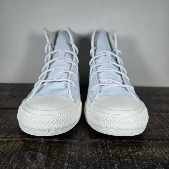 NEW Converse CTAS Hi Womens Size 6.5 Hi Top Lace Up Shoes A06227F Aqua Mist Blue