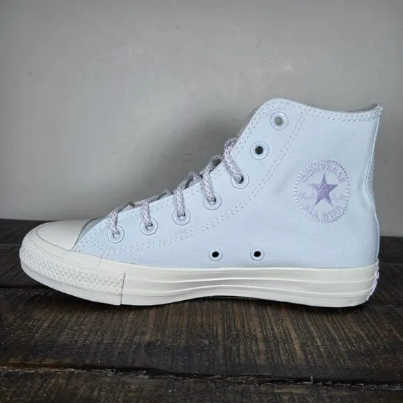 NEW Converse CTAS Hi Womens Size 6.5 Hi Top Lace Up Shoes A06227F Aqua Mist Blue