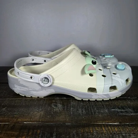 NEW Crocs Grogu Classic Clog Mens Size 13 Baby Yoda Mandalorian Star Wars Shoes