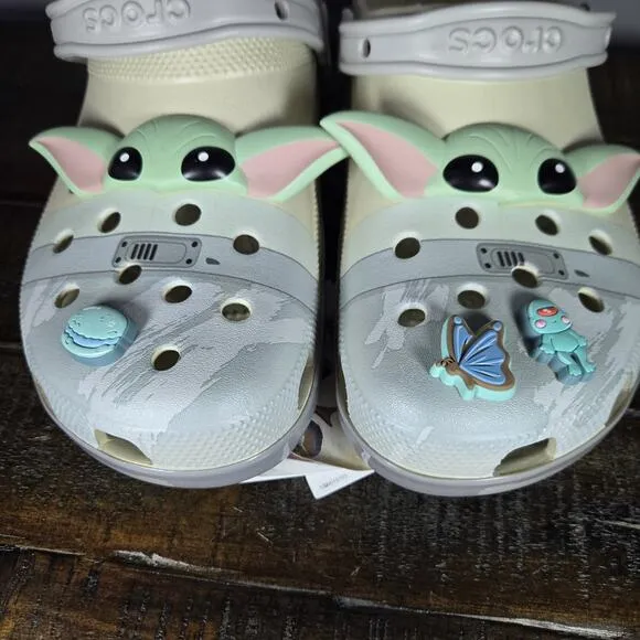 NEW Crocs Grogu Classic Clog Mens Size 13 Baby Yoda Mandalorian Star Wars Shoes