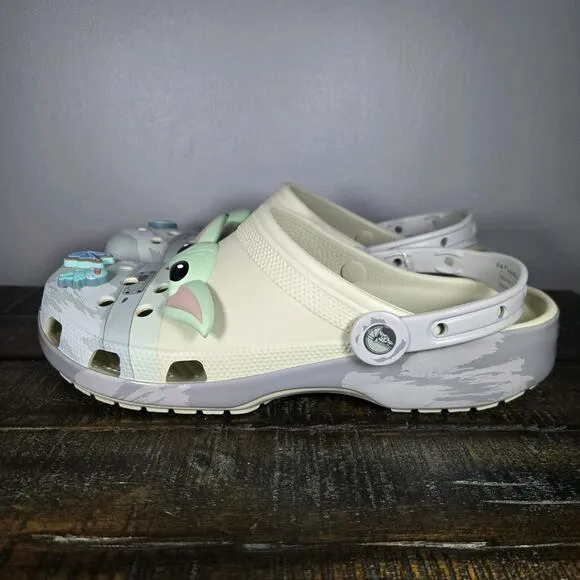 NEW Crocs Grogu Classic Clog Mens Size 13 Baby Yoda Mandalorian Star Wars Shoes