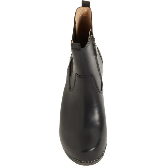 NEW Dansko Shayna Heeled Chelsea Boots - Leather black For Women 253