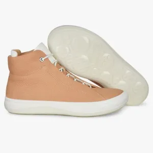 NEW ECCO PEBBLED LEATHER KINHIN HIGH-TOP TAN 10