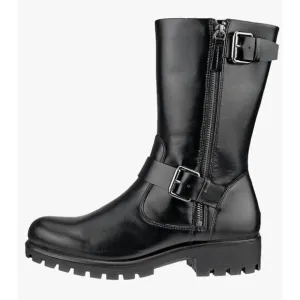 NEW! ECCO Women's Modtray Moto Black Calf Boot Size EU 39 US Women’s 8-8.5 $250