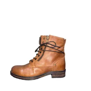NEW ERIC MICHAEL women's imelda booties in tan