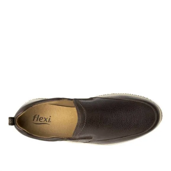 NEW FLEXI slip-on shoes in dark brown