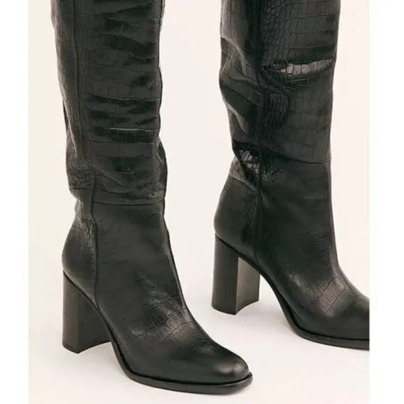 NEW Free People Grayson Tall Boots Women 8.5 Knee High Chic Contemporary Classic