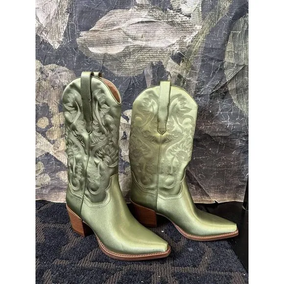 New Free People JEFFREY CAMPBELL Dagget Western Boots Size 8