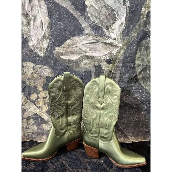 New Free People JEFFREY CAMPBELL Dagget Western Boots Size 8