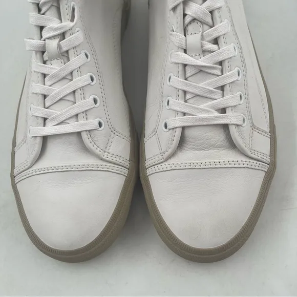 NEW! Frye Ludlow Cap Toe - Size 12 - High Top White Leather Lace-Up Shoes