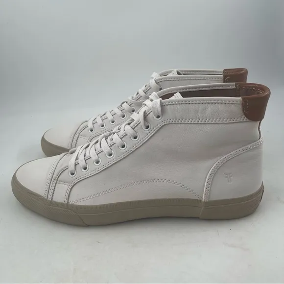 NEW! Frye Ludlow Cap Toe - Size 12 - High Top White Leather Lace-Up Shoes