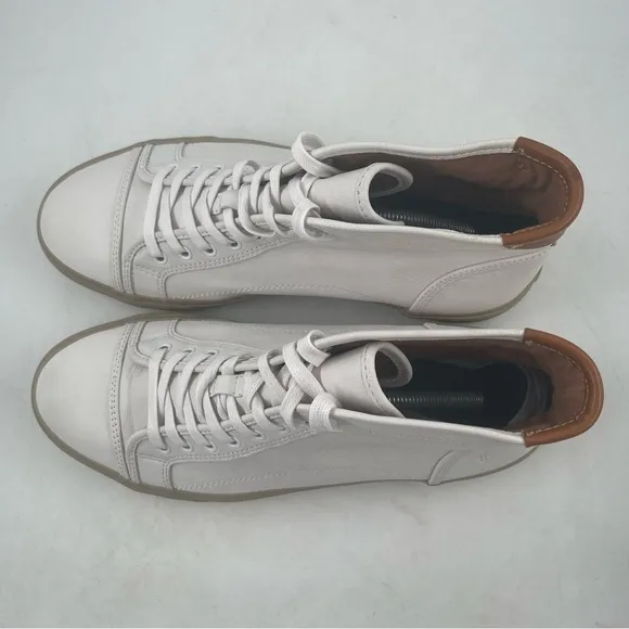 NEW! Frye Ludlow Cap Toe - Size 12 - High Top White Leather Lace-Up Shoes