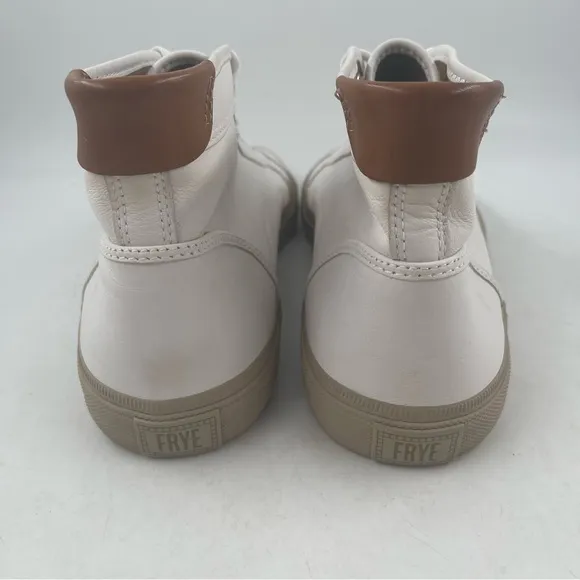 NEW! Frye Ludlow Cap Toe - Size 12 - High Top White Leather Lace-Up Shoes