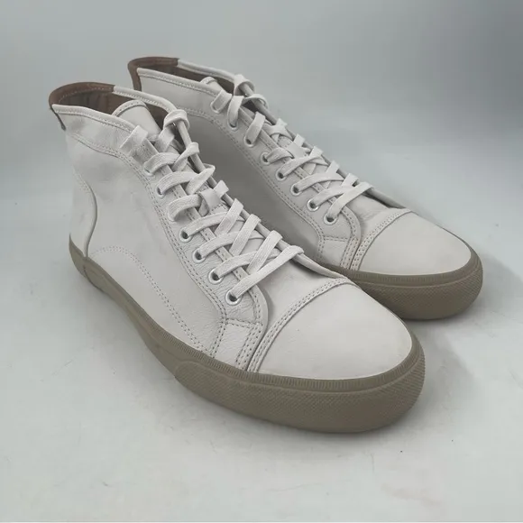 NEW! Frye Ludlow Cap Toe - Size 12 - High Top White Leather Lace-Up Shoes