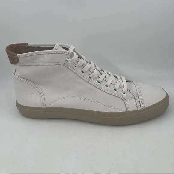 NEW! Frye Ludlow Cap Toe - Size 12 - High Top White Leather Lace-Up Shoes